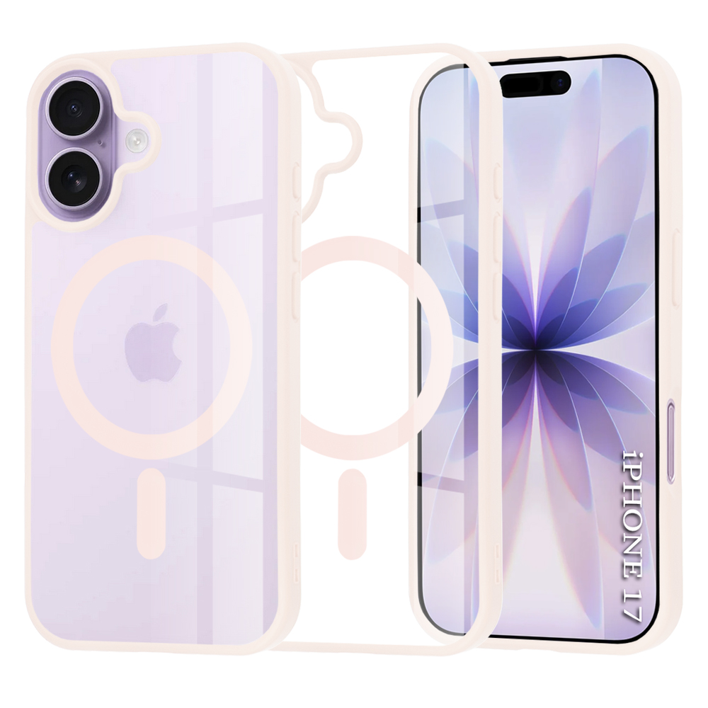 Techsuit MagSafe Pro pro iPhone 17 v růžové barvě