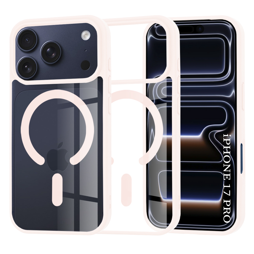 Techsuit MagSafe Pro pro iPhone 17 Pro v růžové barvě