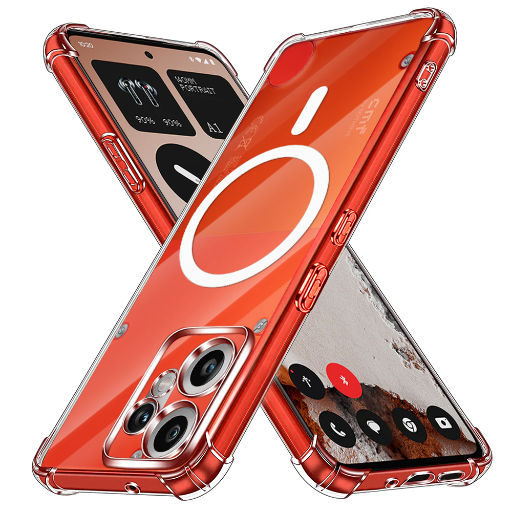 Techsuit Shockproof průhledný silikonový MagSafe pro Nothing CMF Phone 2 Pro průhledný
