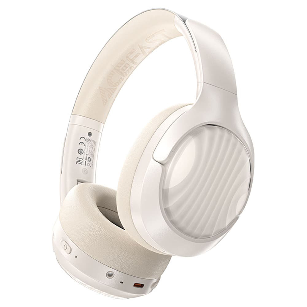 Acefast Wireless Headset H5 Type-C Bluetooth 5.4 ANC 3D Sense 500mAh bílá