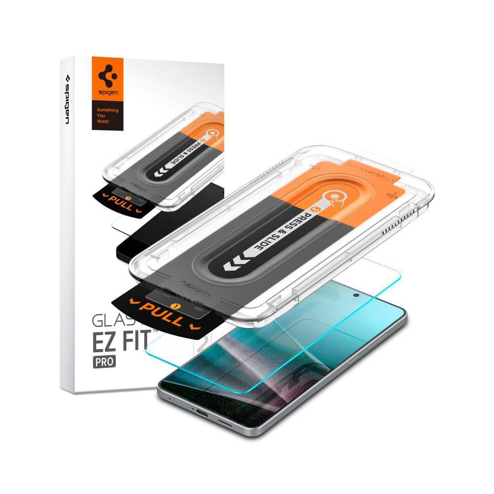 Spigen Glas.tR EZ-FIT Pro Samsung Galaxy S25 Edge průhledný