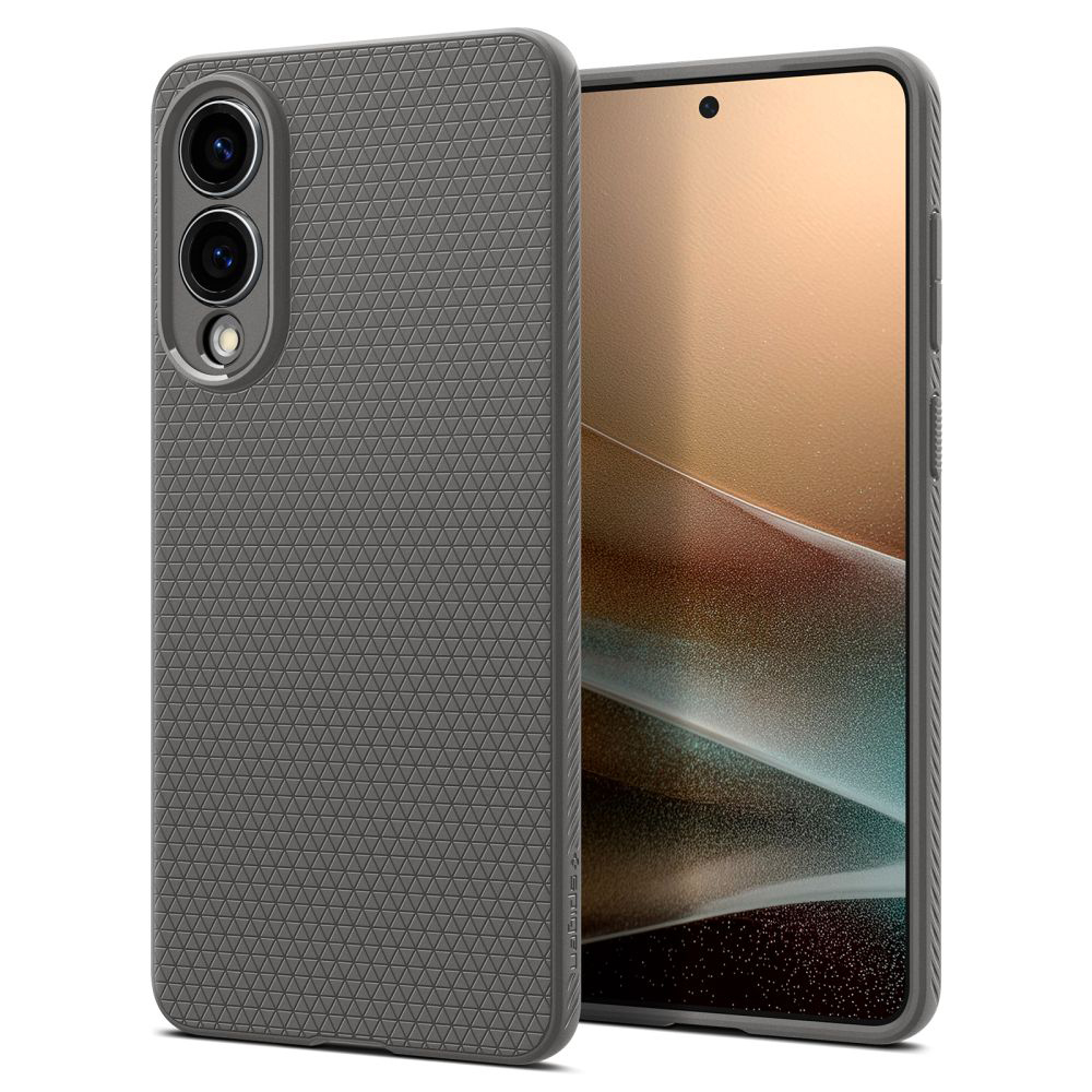 Spigen Liquid Air pouzdro Samsung Galaxy S25 Edge mramorově šedé