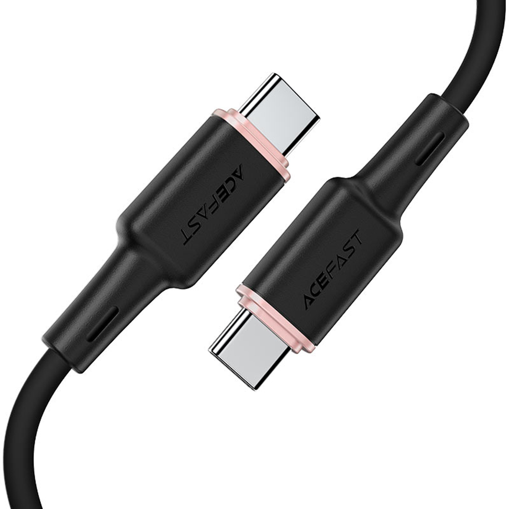 Acefast Datový kabel C2-03 Type-C na Type-C 60W 3A Rychlé nabíjení 1.2m černý