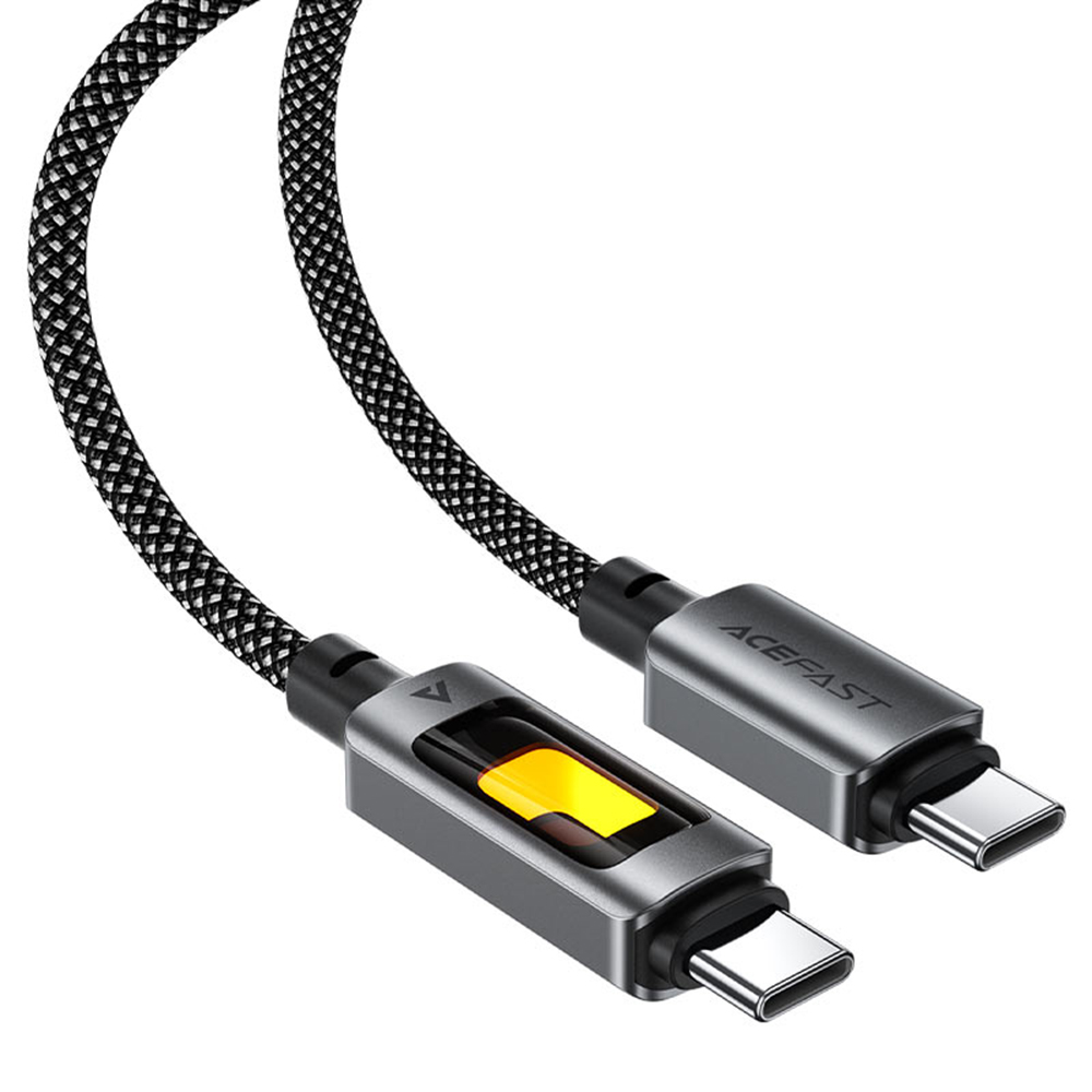 Acefast Data Cable C21-03 Rychlonabíjecí Type-C na Type-C 60W 3A 1.2m černý