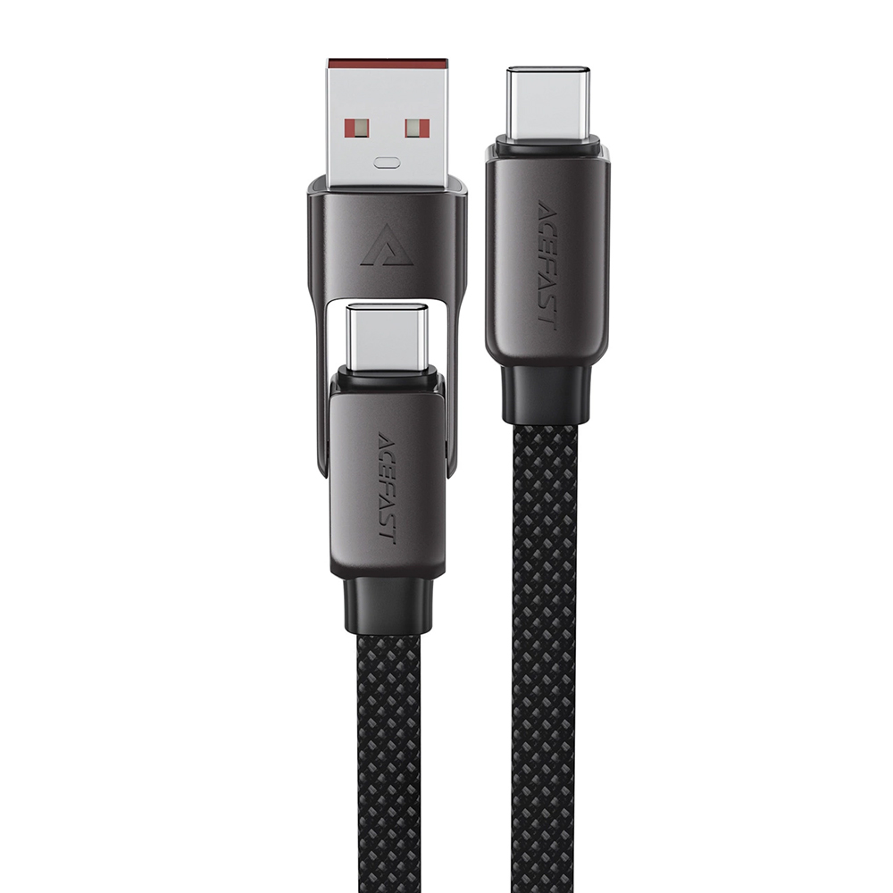 Acefast Data Cable C13-04 rychlonabíjecí Type-C na USB Type-C 1.2m černý