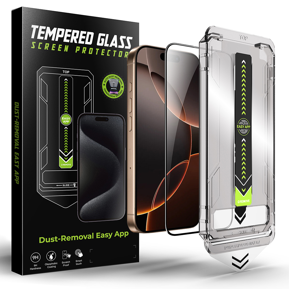 Techsuit TitanGlass FullCover pro iPhone 13 13 Pro 14 16e černý