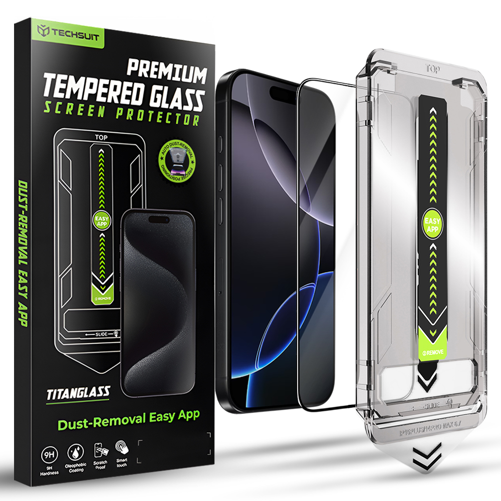 Techsuit TitanGlass FullCover pro iPhone 16 Pro Max černý