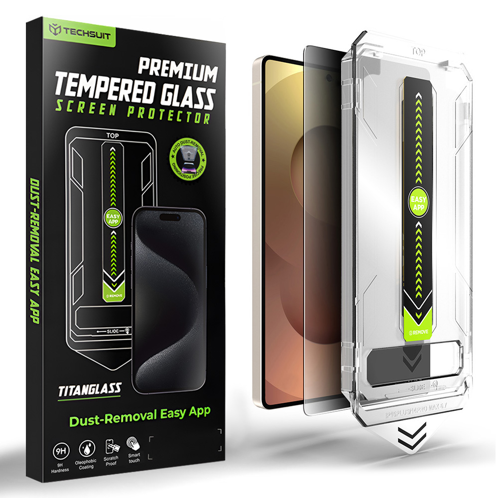 Techsuit TitanGlass CrystalHD pro Samsung Galaxy S25 Ultra Privacy černá