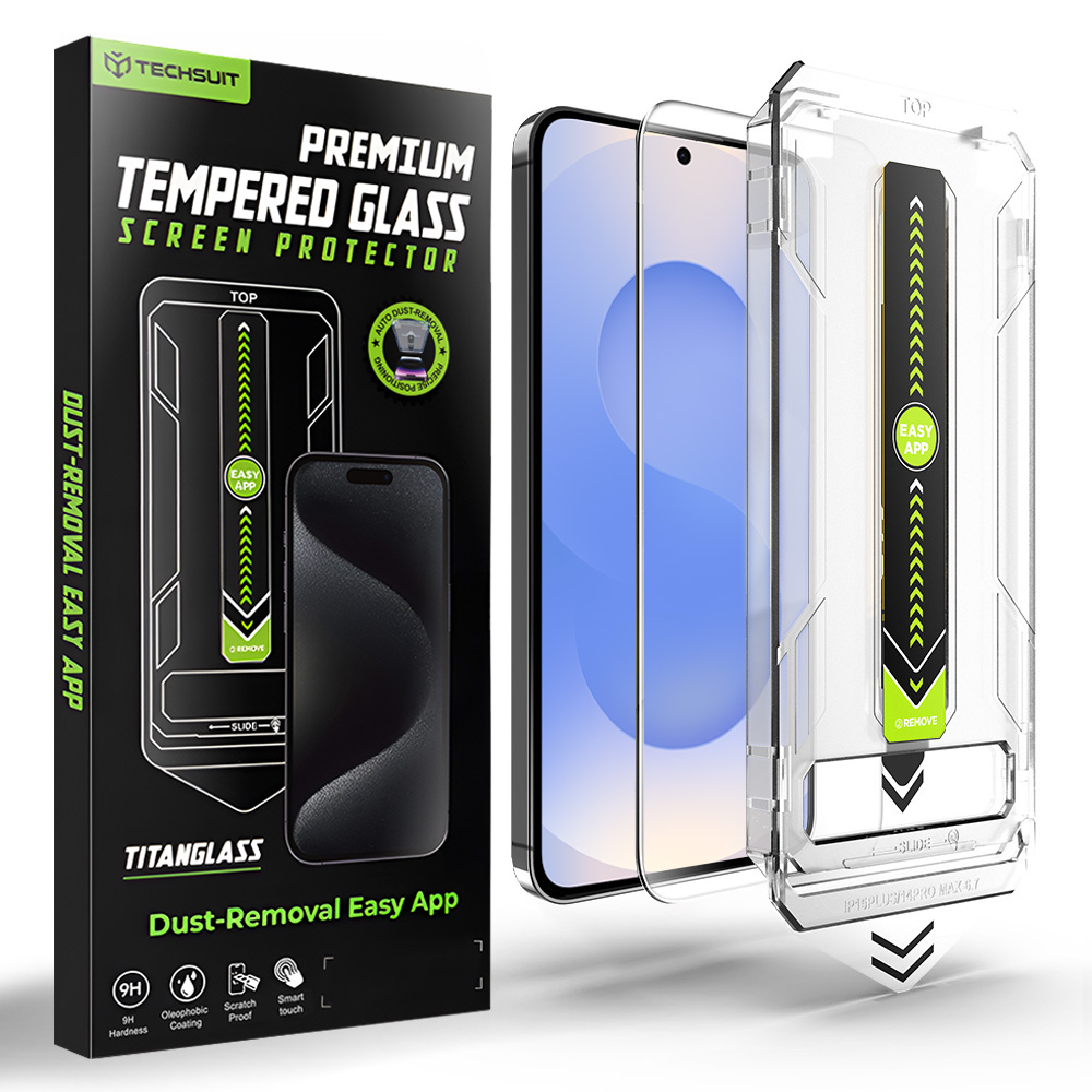 Techsuit TitanGlass CrystalHD pro Samsung Galaxy S25/S24 průhledný