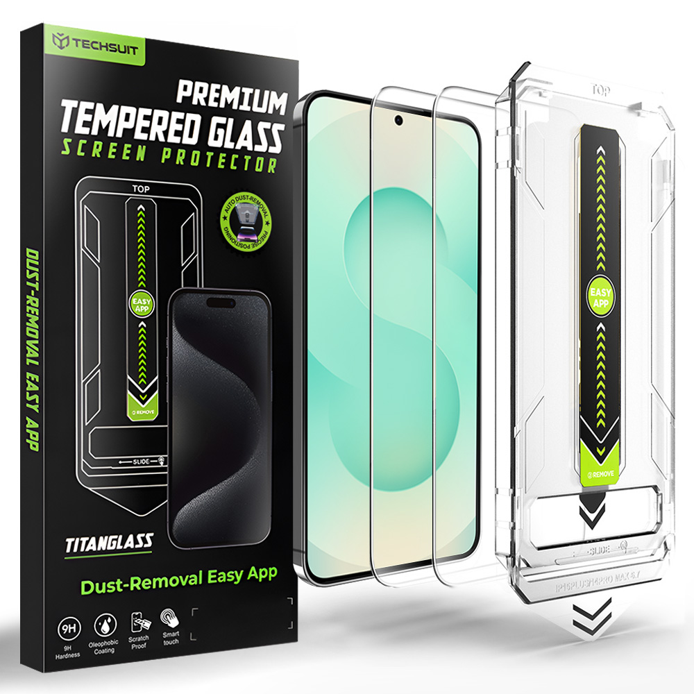 Techsuit TitanGlass CrystalHD (2 ks) pro Samsung Galaxy S25 Plus S24 Plus čirý