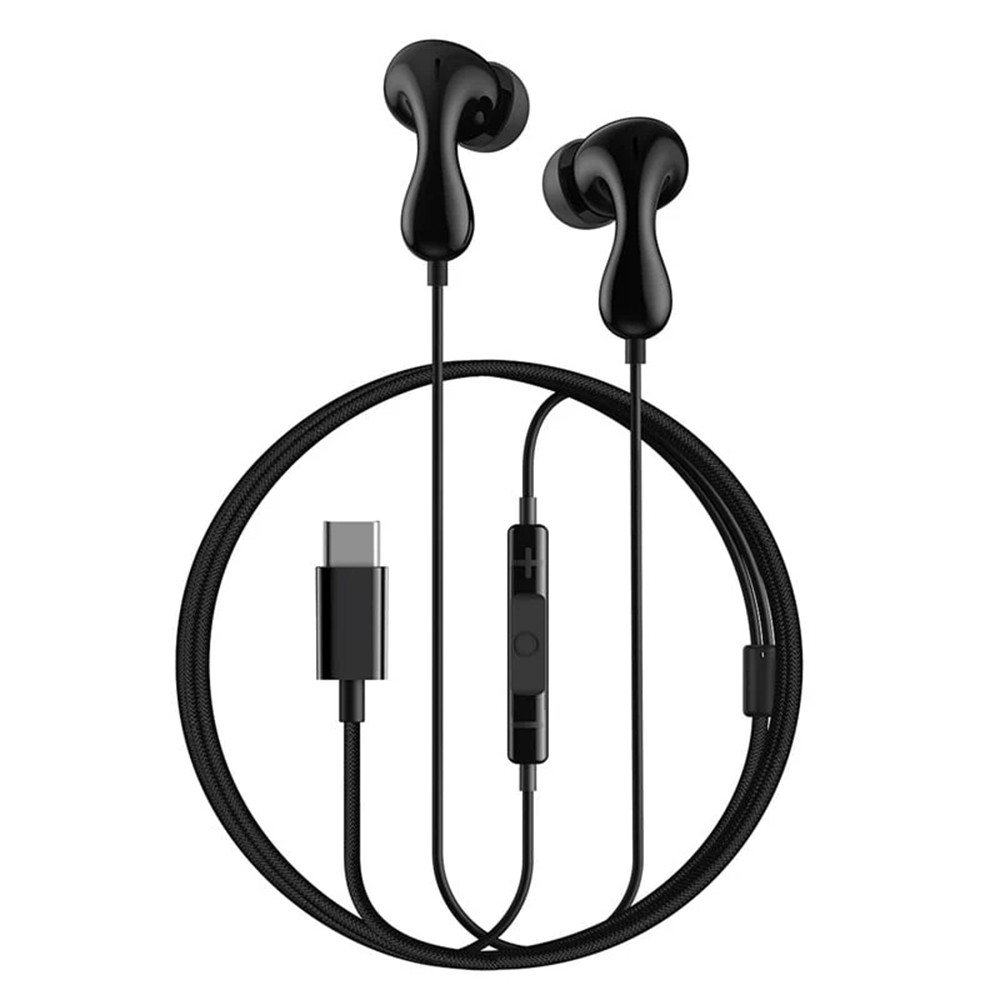 Baseus Drátová sluchátka Encok CZ20 Type-C 20Hz-40kHz Hi-Res černá