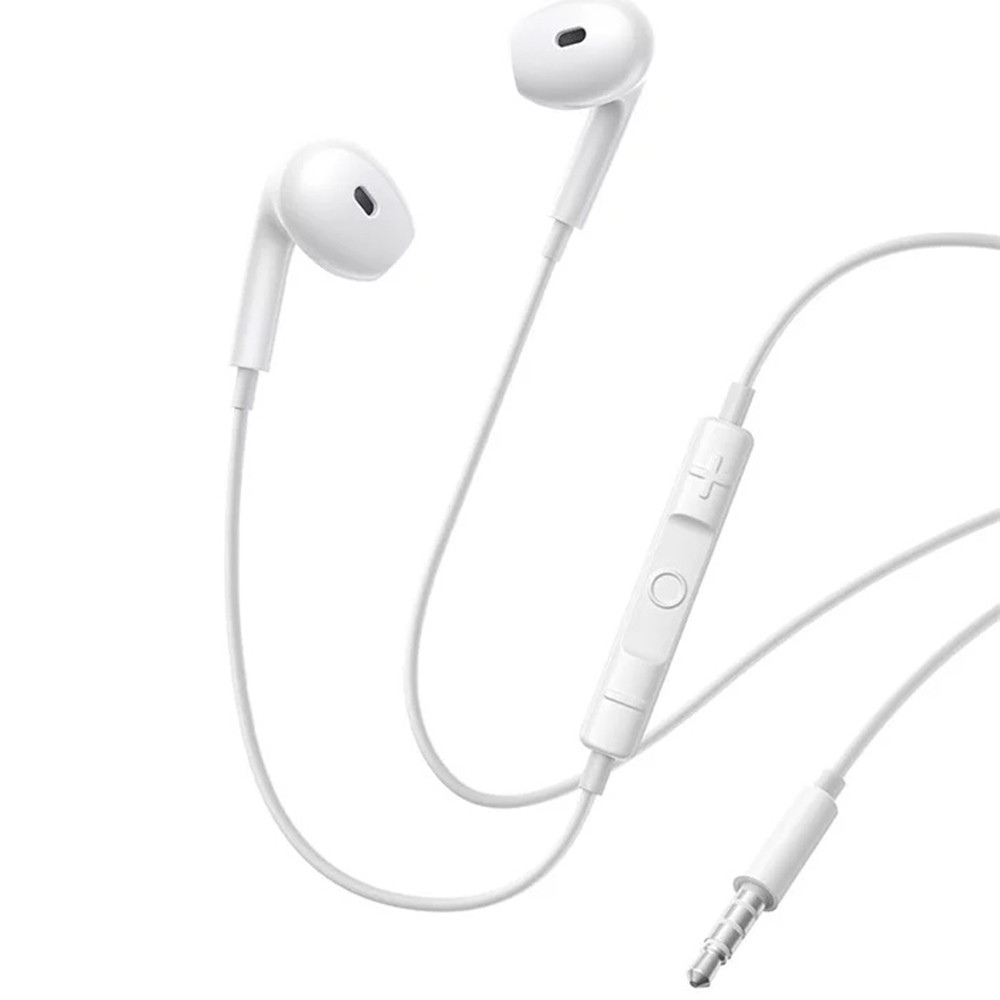 Baseus Drátová sluchátka Encok HZ19 Jack 3.5mm Mikrofon Moon White