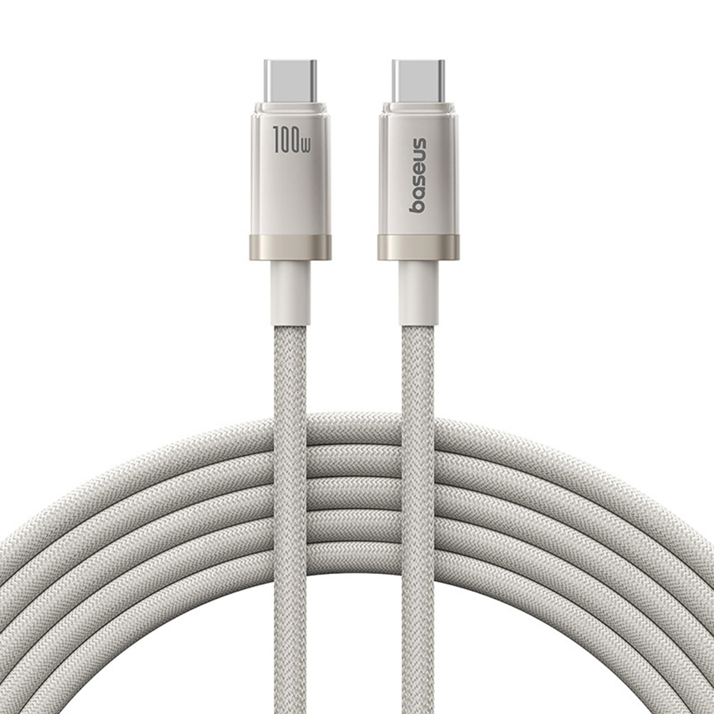Baseus Data Cable Titanium USB-C na Type-C 100W rychlé nabíjení 2m zlatá