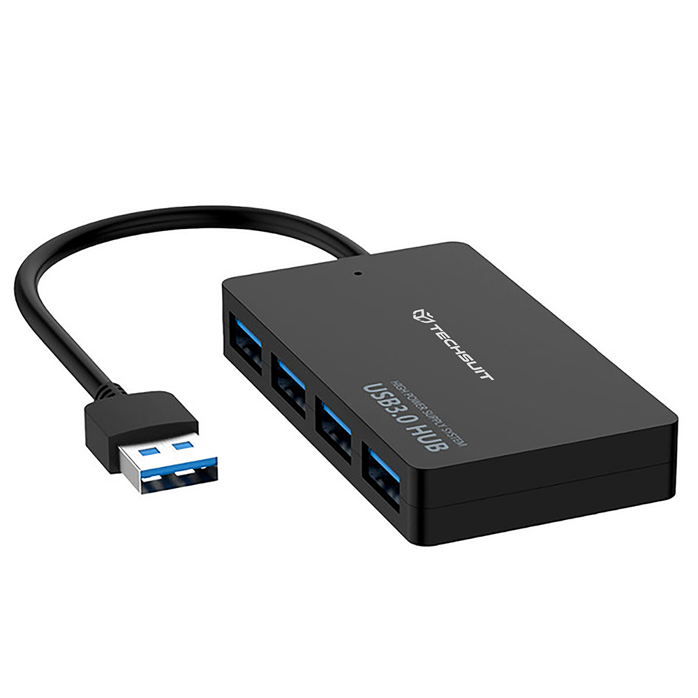 Techsuit Docking Station QuantumNode 4 v 1 H15 USB na 4x USB 3.0 ABS černá