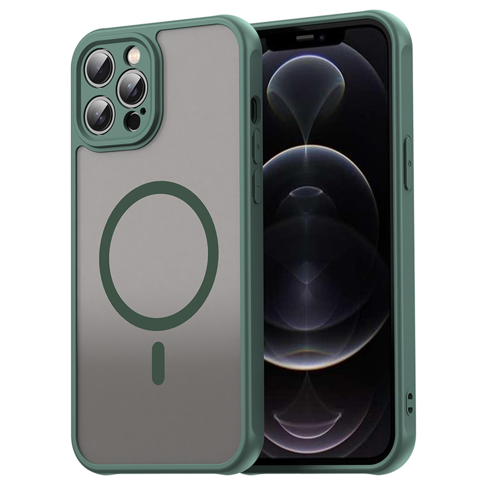Techsuit HaloFrost II MagSafe pro iPhone 12 Pro Max zelená