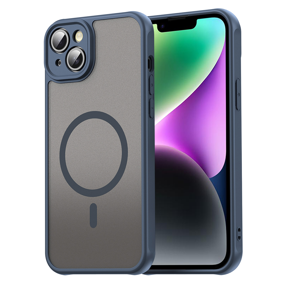 Techsuit HaloFrost II MagSafe pro iPhone 14 v námořnické modré