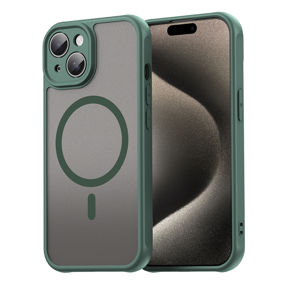 Techsuit HaloFrost II MagSafe pro iPhone 15 zelená