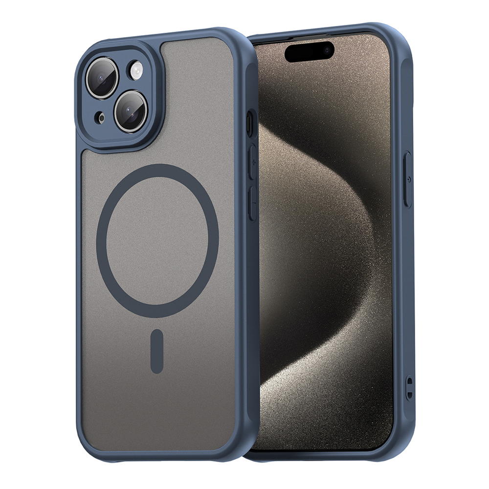Techsuit HaloFrost II MagSafe pro iPhone 15 Plus námořnická modrá