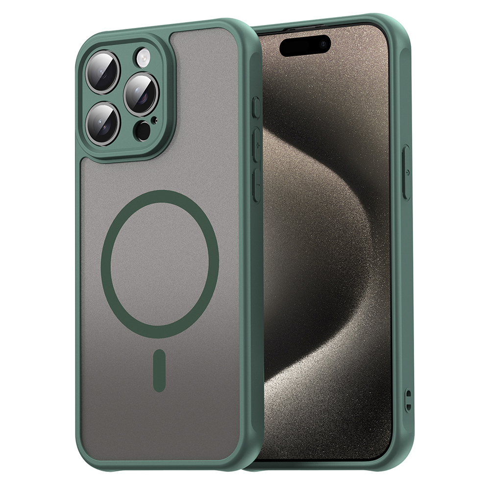 Techsuit HaloFrost II MagSafe pro iPhone 15 Pro Max zelená