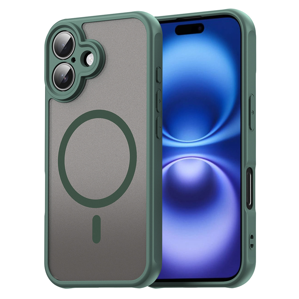 Techsuit HaloFrost II MagSafe pro iPhone 16 zelený
