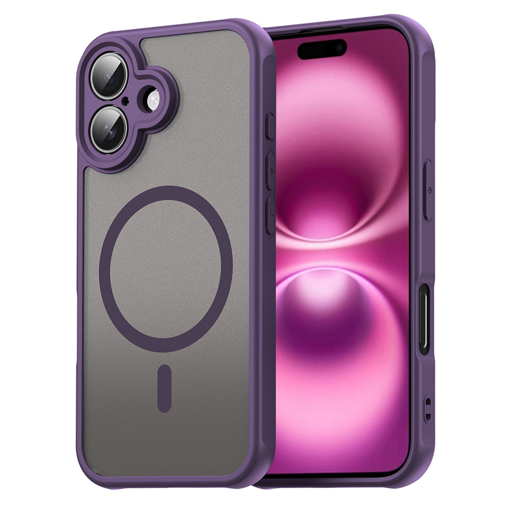 Techsuit HaloFrost II MagSafe pro iPhone 16 Plus fialová