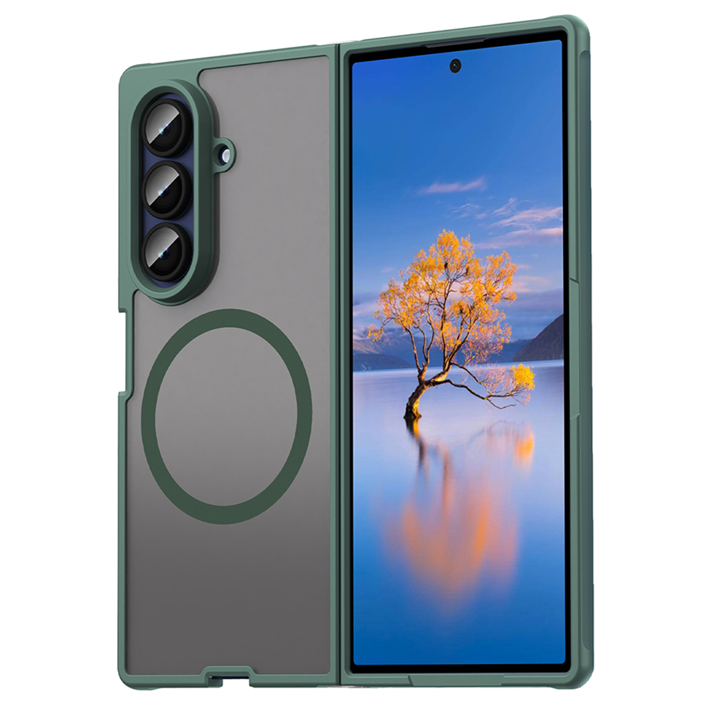 Techsuit HaloFrost II MagSafe pro Samsung Galaxy Z Fold7 zelená