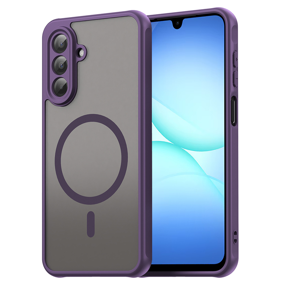Techsuit HaloFrost II MagSafe pro Samsung Galaxy A17 5G A17 4G fialová