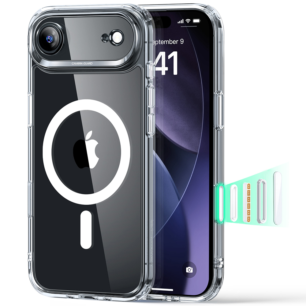 ESR Classic Hybrid HaloLock pro iPhone 17 Air průhledný