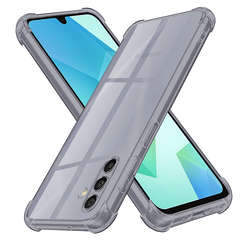 Techsuit Shockproof průhledný silikon Samsung Galaxy A16 4G A16 5G kouřově černý