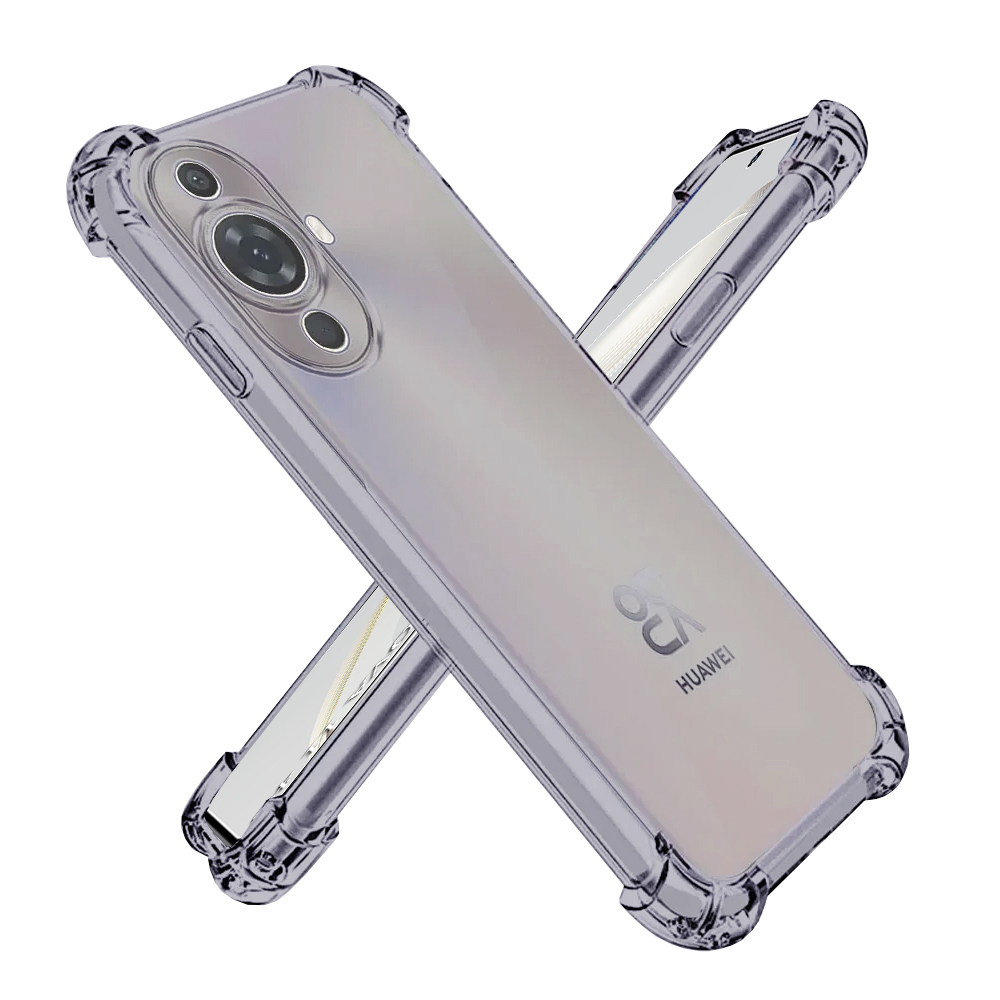 Techsuit nárazuvzdorný čirý silikon Huawei nova 11 nova 12s kouřově černý