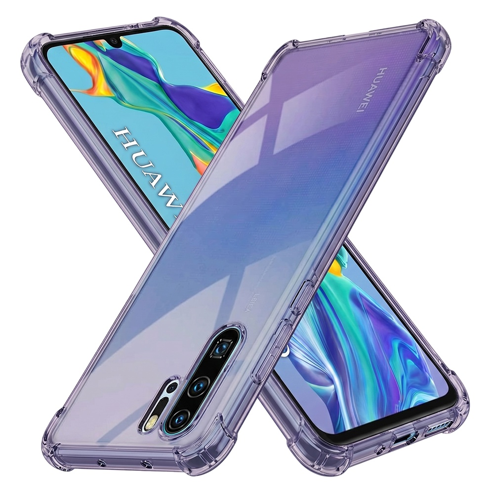 Techsuit Shockproof průhledný silikon Huawei P30 Pro P30 Pro New Edition kouřově černý