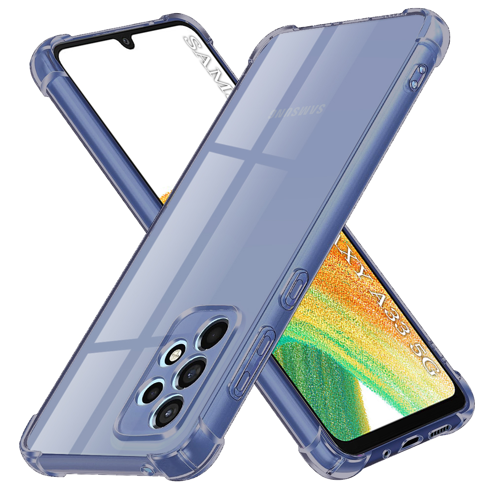 Techsuit nárazuvzdorný průhledný silikon Samsung Galaxy A33 5G kouřově černý
