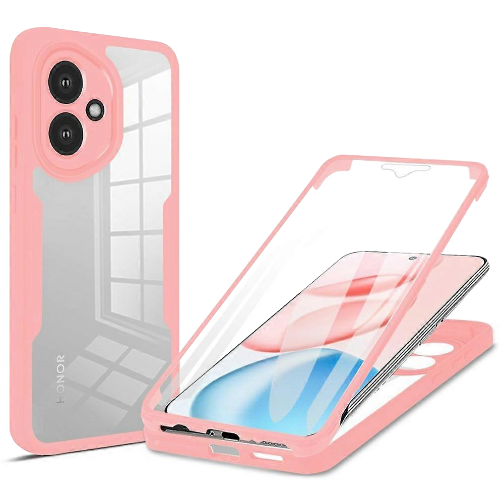 Techsuit ColorVerse 360 Series + Ochranná fólie Honor 400 Růžová