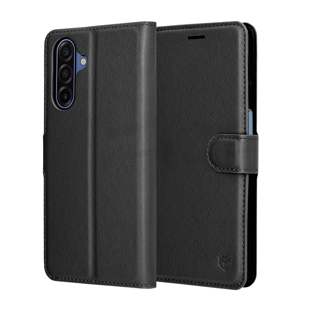 Kožené pouzdro Techsuit Samsung Galaxy A17 5G A17 4G černé