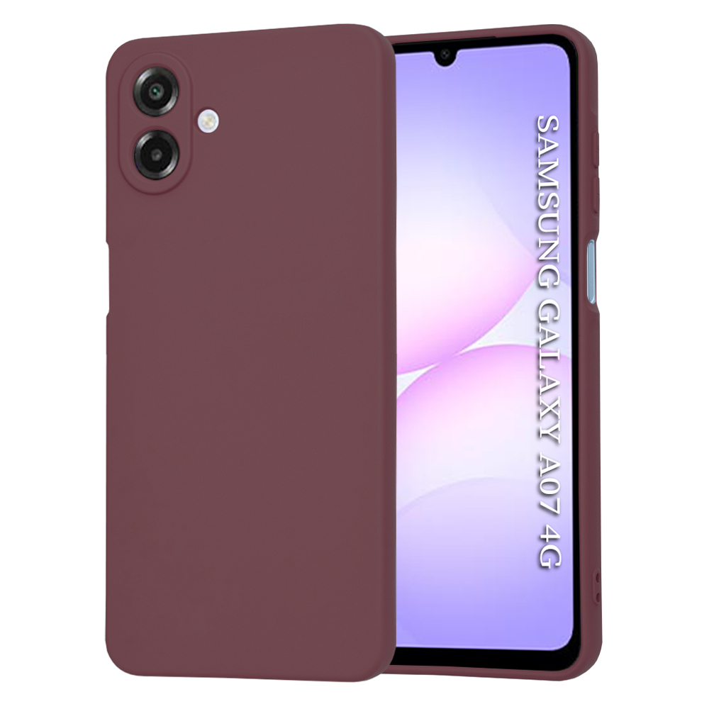 Techsuit SoftFlex pro Samsung Galaxy A07 4G švestkově červený