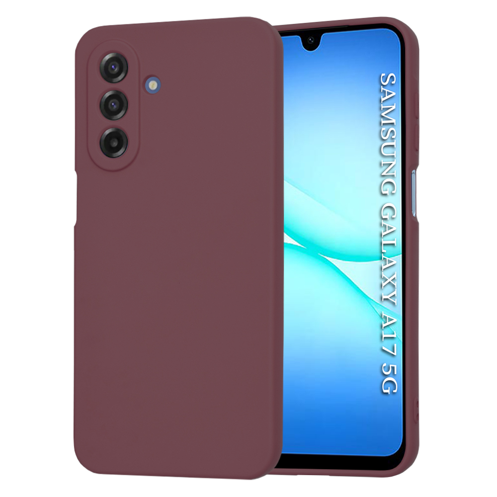 Techsuit SoftFlex pro Samsung Galaxy A17 5G / A17 4G švestkově červená