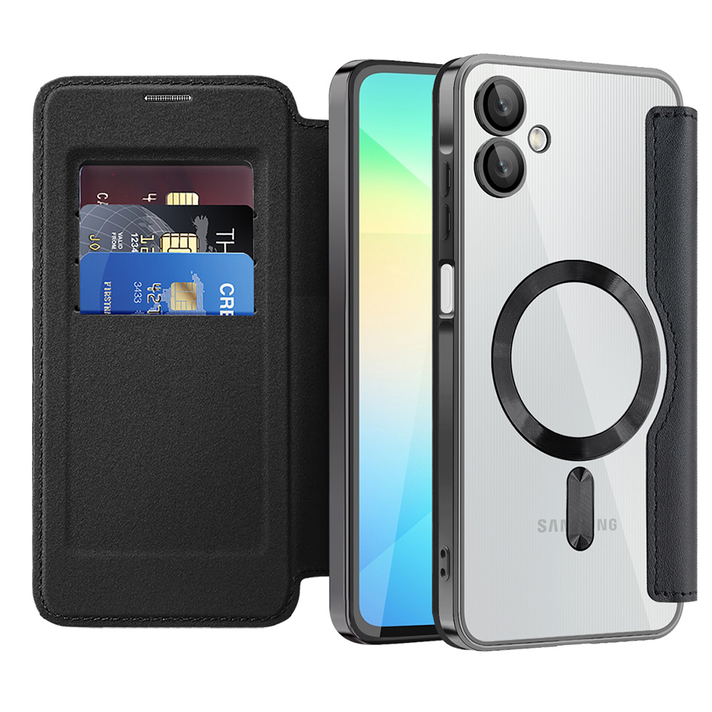 Pouzdro na knihu Techsuit SmartMag pro Samsung Galaxy A06 černé