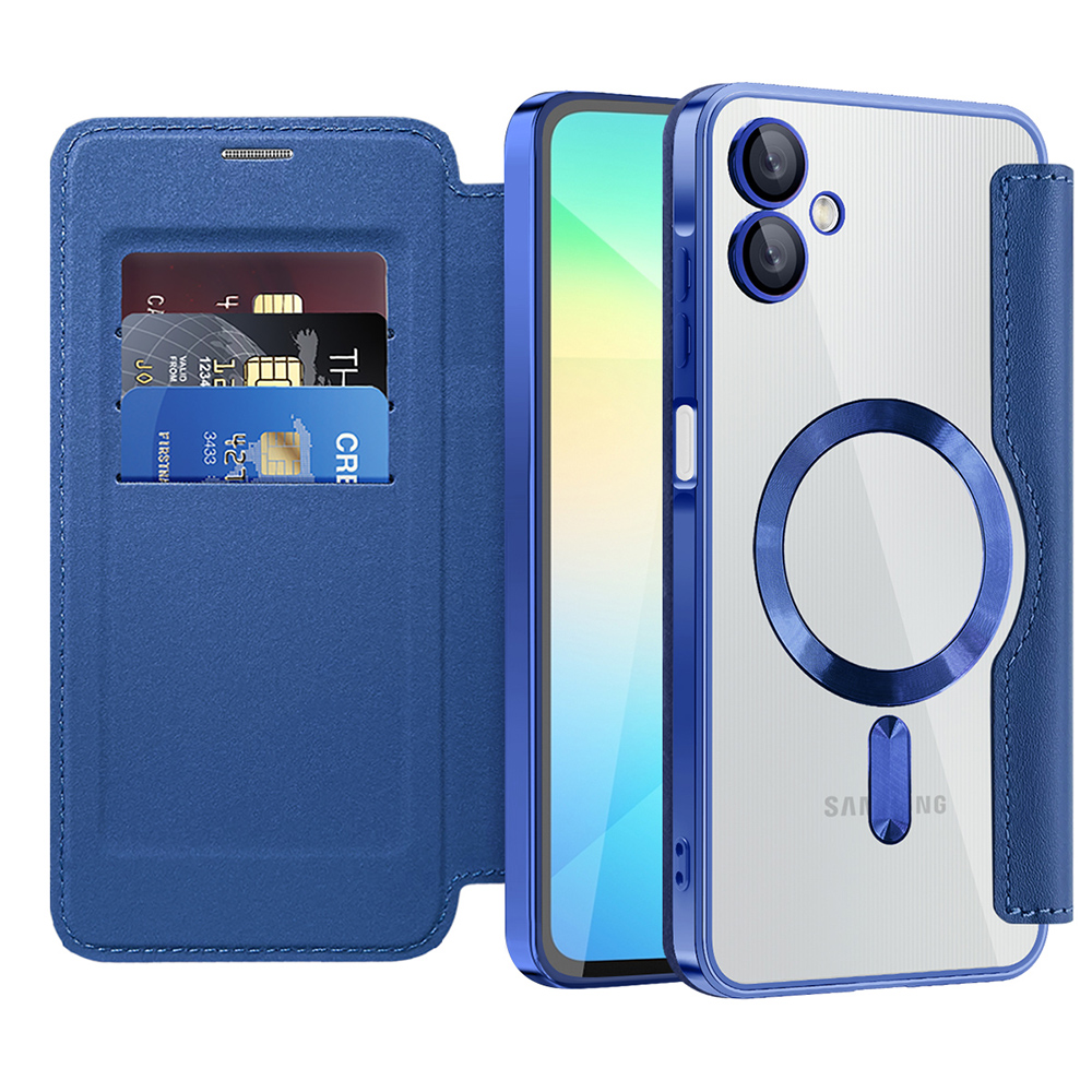 Pouzdro na knihu Techsuit SmartMag pro Samsung Galaxy A06 modré
