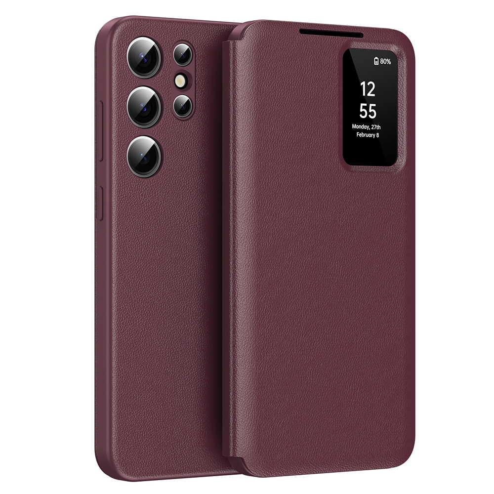 Techsuit SmartView Series pro Samsung Galaxy S24 Ultra červená