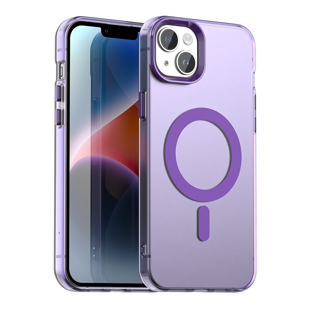 Techsuit CandyCase MagSafe pro iPhone 13 fialová