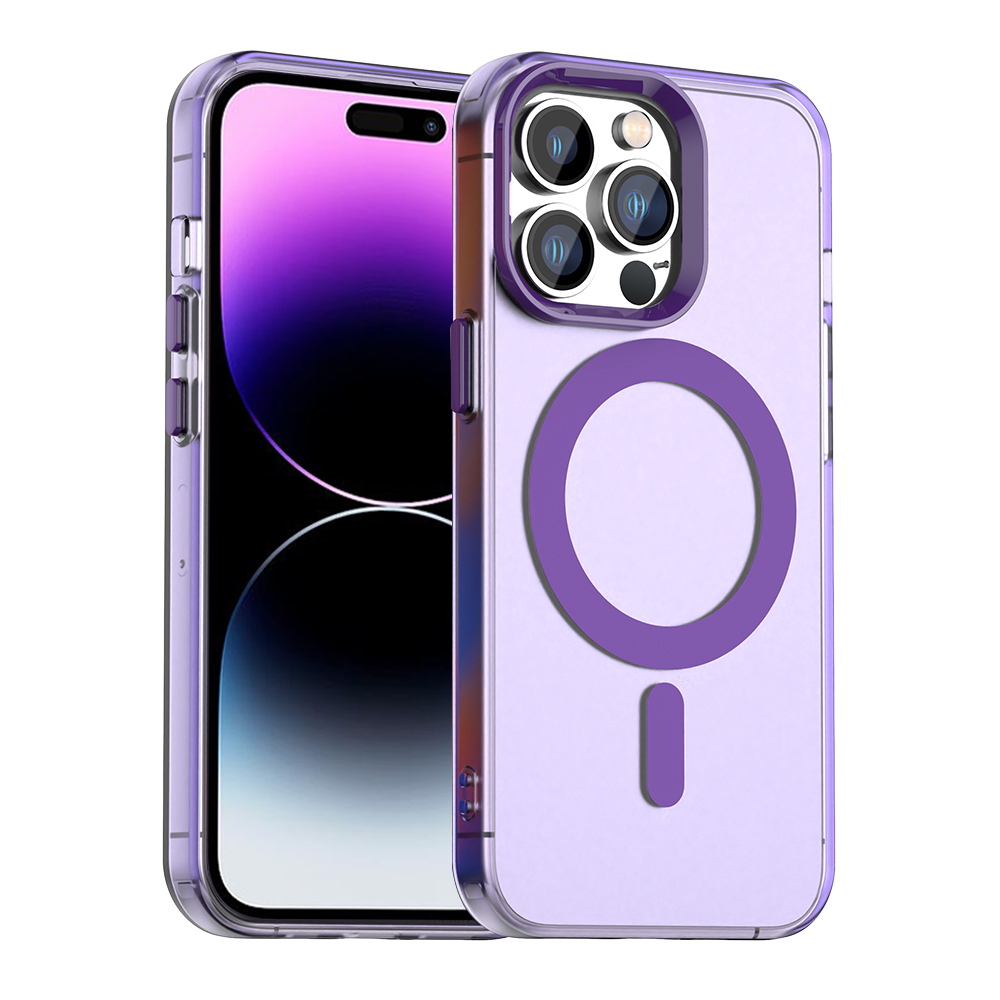 Techsuit CandyCase MagSafe pro iPhone 14 Pro Max fialová
