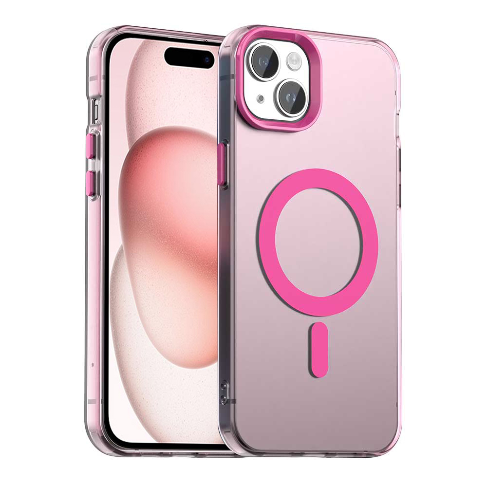Techsuit CandyCase MagSafe iPhone 15 růžová