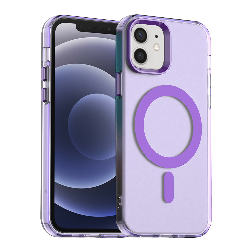 Techsuit CandyCase MagSafe pro iPhone 12 iPhone 12 Pro fialová