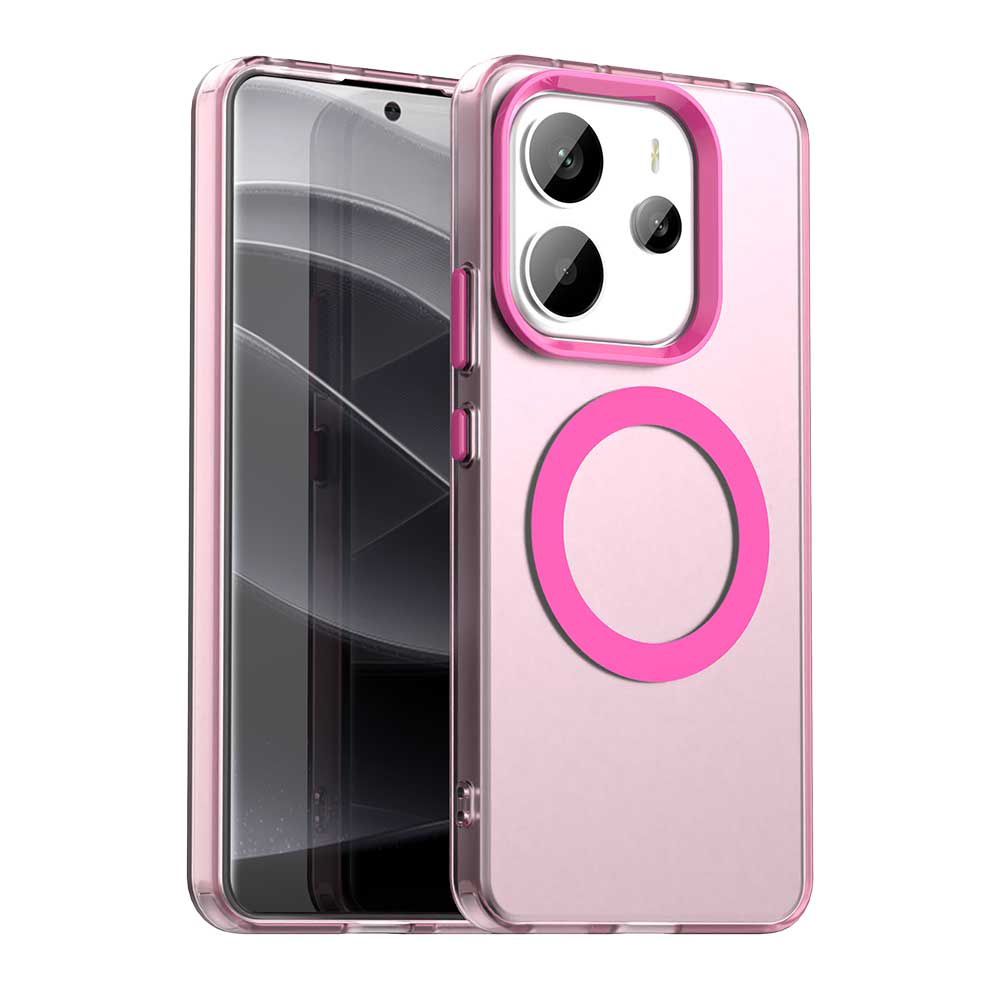 Techsuit CandyCase MagSafe pro Xiaomi Redmi Note 14 4G Standard růžová