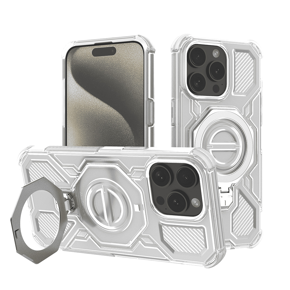 Techsuit Carbon Shield PRO iPhone 15 Pro Max bílá průhledná