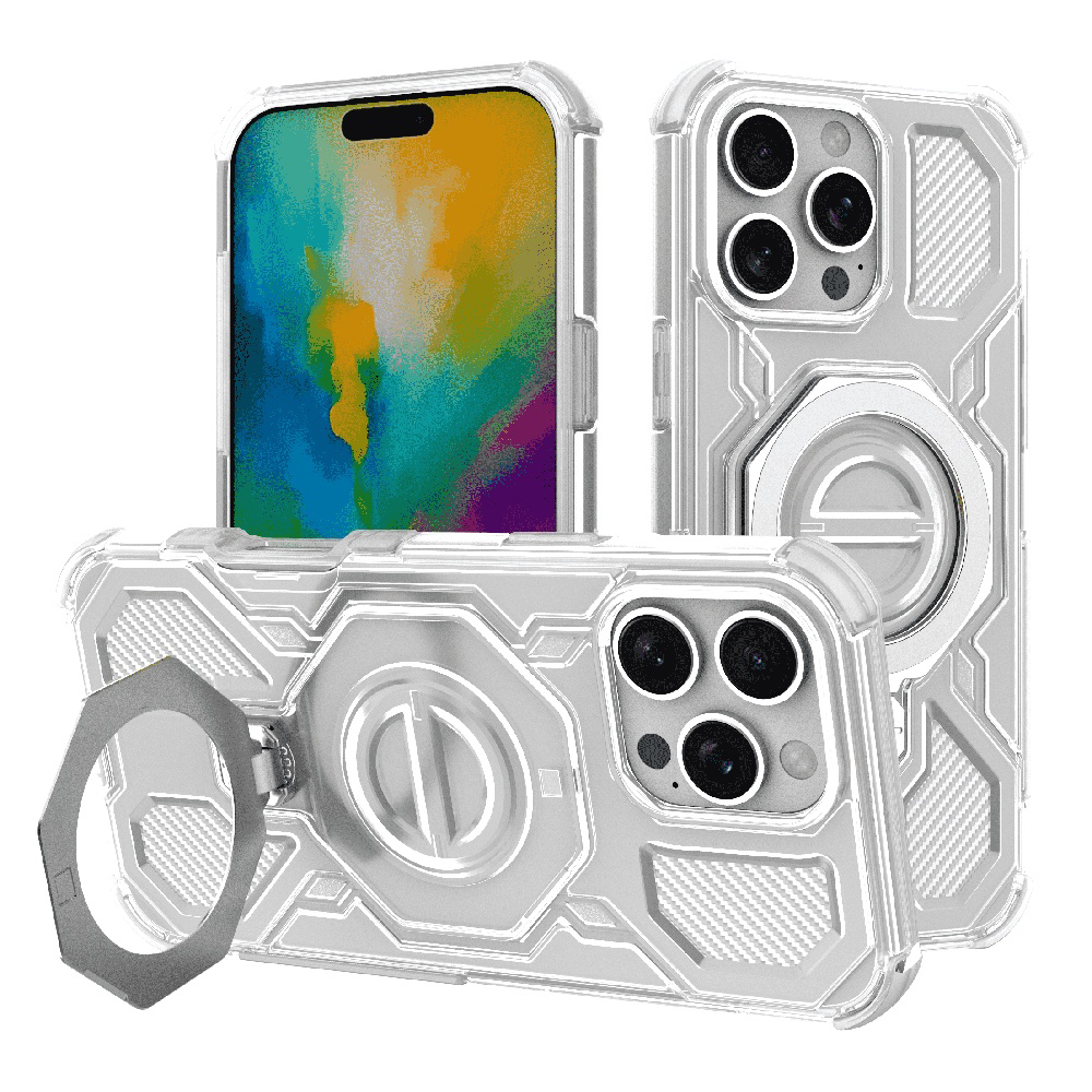 Techsuit Carbon Shield PRO pro iPhone 16 Pro bílý průhledný