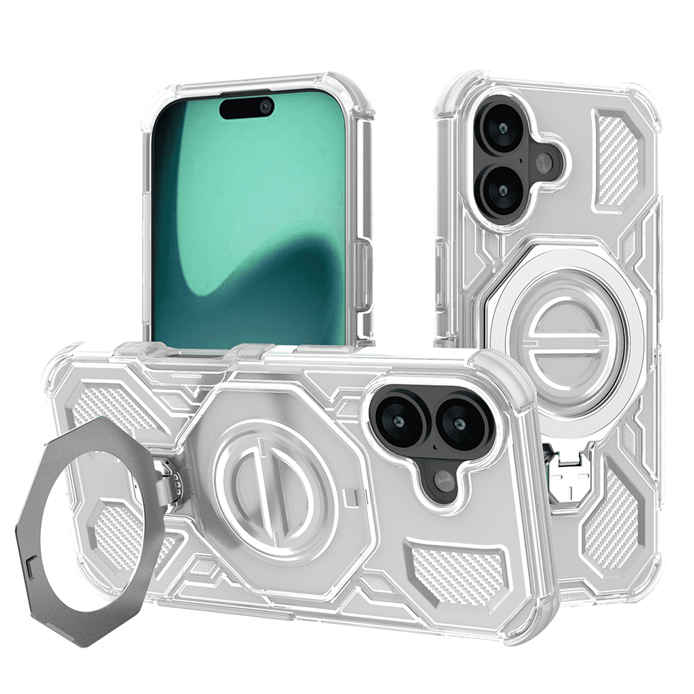 Techsuit Carbon Shield PRO iPhone 17 bílý průhledný