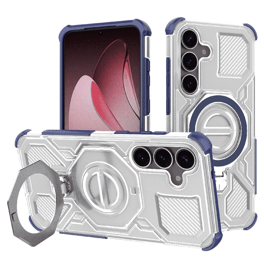 Techsuit Carbon Shield PRO pro Samsung Galaxy S25 modrá průhledná