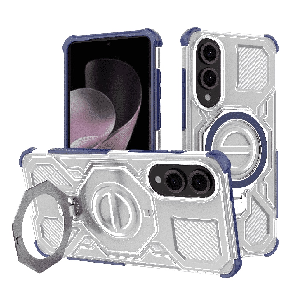 Techsuit Carbon Shield PRO pro Samsung Galaxy S25 Edge modrá transparentní
