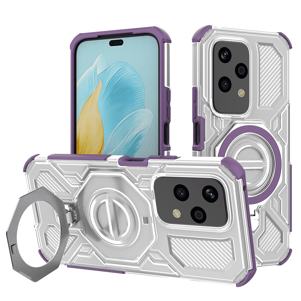 Techsuit Carbon Shield PRO Honor 200 Lite fialová průhledná